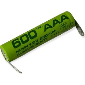 Resim 1.2 V 600 Mah İnce Kalem Aaa Şarjlı Tıraş Makinesi Pili 