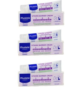 Resim Mustela 1.2.3 Vitamin Barrier Pişik Kremi 3 x 50 ML 