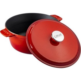 Resim Lava Döküm Yuvarlak Tencere 26 CM 