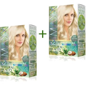 Resim Litae LitaeTrend 2 Paket Natural Beauty Amonyaksız Saç Boyası 0.1 Platin Sarısı 