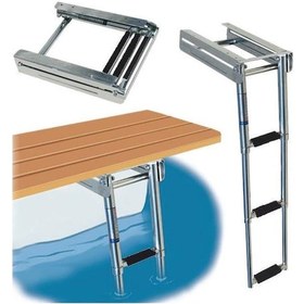 Resim Saray Teleskopik Merdiven 3'Lü Kızaklı Platform Altı 