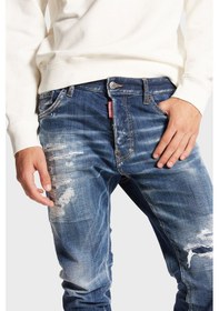 Resim Dsquared2 Erkek Kot Pantolon S71lb1365 S30342 470 Lacivert 