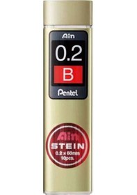 Resim Pentel Ain Stein Min Mekanik Kurşun Kalem Ucu 0.2 MM B 10'lu Tüp 