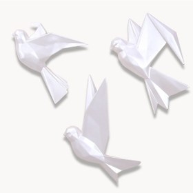 Resim Mouette 3'lü Dekoratif Kuş İnci 