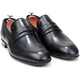 Resim Nevzat Öge 0370 Erkek Klasik Deri Ayakkabı Siyah 