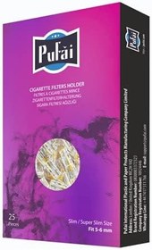 Resim Pufai Süper Slim Sigara Filtresi Tar Süzen Ağızlık 5mm 6mm Uyumlu 600 Adet 24 Kutu Mor 
