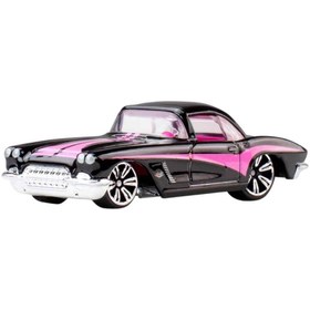 Resim Hot Wheels Neon Yarışçılar 62 Corvette HLH72-JKX95 