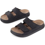 Resim Vojo Ironside Cırtlı Rahat Taban Ayarlanabilir Hastane Deniz Havuz Plaj Erkek Terlik Siyah 