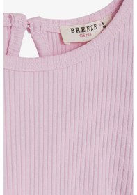 Resim Breeze Kız Çocuk Uzun Kollu Bluz Fırfırlı 4-8 Yaş, Pembe 