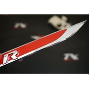 Resim Volkswagen R Logo Çamurluk Yanı Krom Metal Bıçak Logo (548752826) 