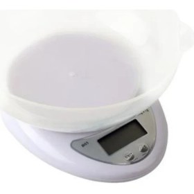 Resim Hazneli LCD Ekran Hassas Ölçüm Sensörlü 5 kg Kapasite Dijital Mutfak Terazisi Tartısı 