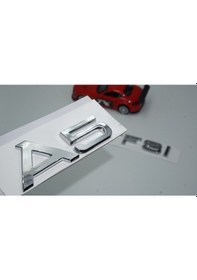 Resim Audi A5 40 TFSi Krom ABS 3M 3D Bagaj Yazı Logo Ürün 