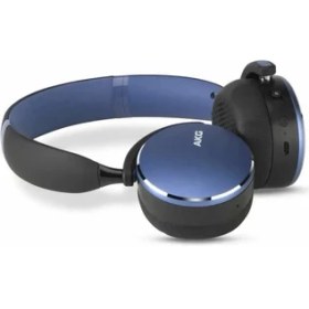 Resim Akg Y500 Katlanır Kablosuz Bluetooth Kulaklıkları- Mavi 