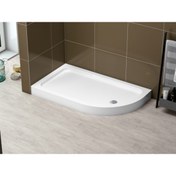 Resim Stina Alekto 80x160 Monoblok Asimetrik Duş Teknesi 