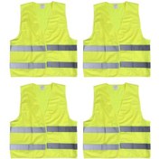 Resim 4'lü Reflektör Yelek Huiliang 