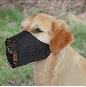 Resim Trixie 1923 Bez Köpek Ağızlığı M 24 CM Siyah 