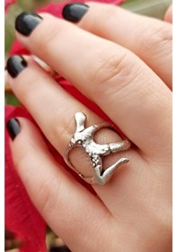 Resim Antik Gümüş Kaplama Insan Şekilli El Yapımı Ayarlanabilir Kadın Y - 536667572 