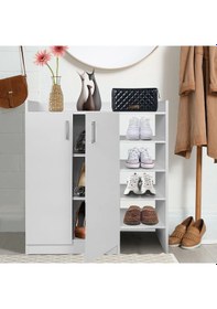 Resim Yoda Ayakkabılık - Çok Amaçlı Dolap - Kiler Dolabı - Banyo Dolabı - 90 Cm Beyaz 