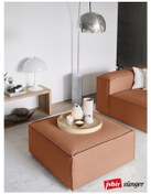 Resim Mode Soft Puf 33 Numara Tarçın Keten Kumaş Dairenize Teslim 