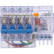 Resim Fortunelane 2p 63a Şeffaf Mini Kaçak Akım Kesici Dz47le-63 Elektrik Koruması İçin Ev Daire 