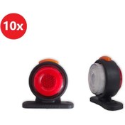 Resim hilalshops Yeni Nesil Neon Takoz Lamba 10 Adet (kırmızı-beyaz-turuncu) 