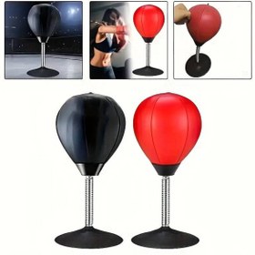 Resim Leyaton Masaüstü Hız Topu, Boks Hız Topu, Evde Boks Antrenmanı Reaksiyon Topu Eğitmeni 