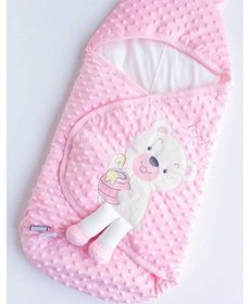 Resim Bebecix Pembe Ayıcıklı Nohut Bebek Kundak 7697398365801 