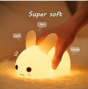 Resim Xhang Led Gece Lambası Çocuk Silikon Led Gece Lambası Paskalya Beyaz 