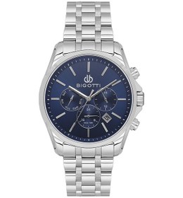 Resim Bigotti Erkek Kol Saati Esbg.b.10691-2 Metal Kordon 42 Mm Kasa Çapı Gümüş 