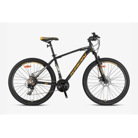 Resim Kron Xc 75 27,5 Jant Mtb K:18 21V M.D Mat Siyah Neon Turuncu Bej Dağ Bisikleti 