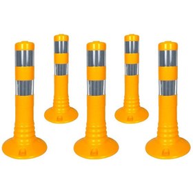 Resim İleri Trafik Delinatör 45 x 8 cm Sarı 5 Adet, Esnek Duba 