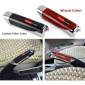 Resim 1 adet Evrensel ABS El Freni Kolu Kılıfı, Karbon Fiber Dokulu, Dayanıklı El Freni Koruyucu Aksesuar for KIA, for Lexus Araçları için 