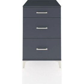Resim Kronos Komodin 3 Çekmeceli 60X59X96 Antrasit-Antrasit 