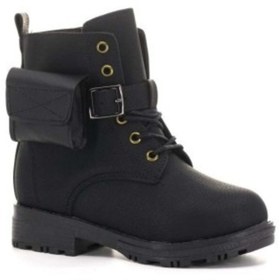 Resim YGTSHOES Kız Çocuk Postal Cepli Termo Bot Siyah 