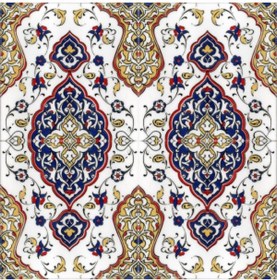 Resim Kütahya Çini Yapı Tasarım Ac79 20x20 Cm 4 Adet Çini Karo 