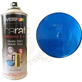 Resim Motip Carat Metalik Mavi Sprey Boya 400 ML 