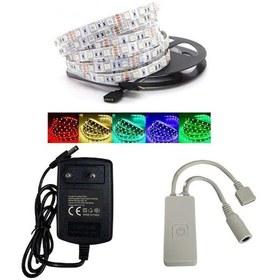 Resim Tuya Destekli Wifi Kontrollü RGB Şerit Led Set 5 Metre 