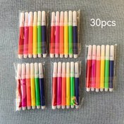 Resim 30/60/120 Küçük Boyutlu Marker Kalem Seti, 6 veya 12 Renkli, Taşıması Kolay, Çizim, Renklendirme, İşaret Etmek ve Not Alma için Uygun. 