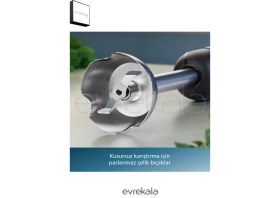 Resim Empressco Güçlü 1200 W Mutfak Robotu, 1.7 Lt Kapasite, Gri Renk, Yeni Seri, Yetkili Satıcı 