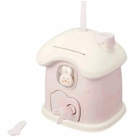 Resim Omniax Anahtarlı Sevimli Tavşan Figürlü Pembe Kumbara - Çocuk Odası Dekoru Kumbara 