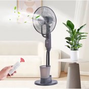 Resim SMAYLİNG Buharlı Vantilatör 2.8L Su Deposu Sisleme & Soğutma 3 Hız Uzaktan Kumandalı Sessiz Fan 