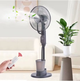 Resim SMAYLİNG Buharlı Vantilatör 2.8L Su Deposu Sisleme & Soğutma 3 Hız Uzaktan Kumandalı Sessiz Fan 
