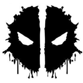 Resim Genel Markalar Deadpool Oto Motor Laptop Duvar Folyo Sticker 10x9 cm 