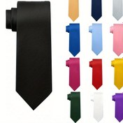 Resim Erkekler için İş Resmi Kravatlar - 960 GSM Polyester, 12 Canlı Renk, Ofis & Özel Günler İçin Slim Fit, Dayanıklı ve Rahat, Erkeklere İdeal Hediye 