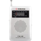 Resim Gümüş Renk Cep Tipi Analog Fm Radyo VS-R115 (4809) 