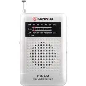 Resim Gümüş Renk Cep Tipi Analog Fm Radyo VS-R115 (4809) 