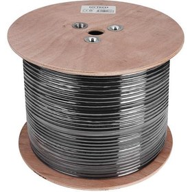 Resim Hytech HY-CAT619 Outdoor305mt Gri-Siyah 0,51mm 23awg UTP CAT6 Dış Ortam Kablosu 