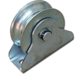 Resim Hırsan Tablalı Kapı Altı Makarası Takmatik Ray Tekeri Kepli 90MM 