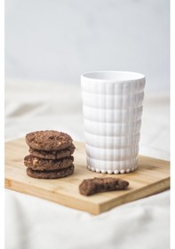 Resim Allegra Beyaz Akrilik Bardak 400 Ml Su, Meşrubat Ve Kahve Yanı Sunumlar İçin Cam Değildir Kırılmaya Dayanıklı Tekli Çok Renkli 