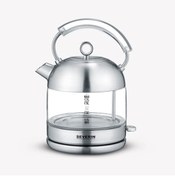 Resim Empressco Paslanmaz Çelik Cam Su Isıtıcı, Şık ve Dayanıklı Tasarım, Gri Renk 